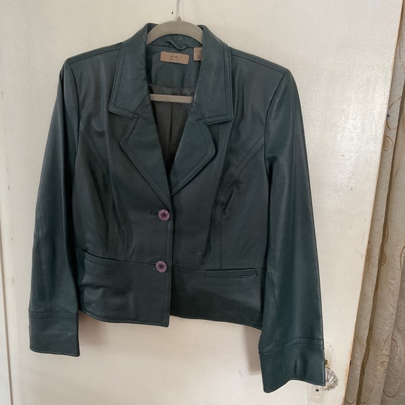 Vintage Leather Jacket From i.e. Petite Extra Large - Picture 1 of 5